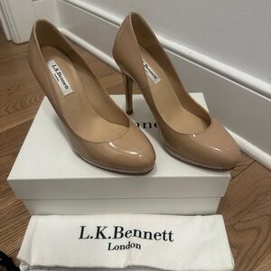 L.K. Bennett White Dust Bag and Box